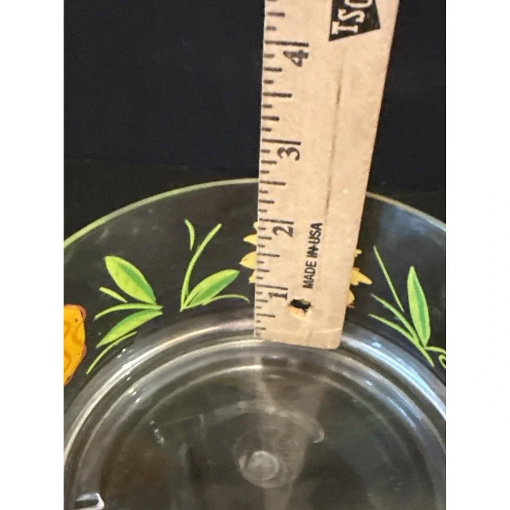 Dansk Clear Floral Tropical Melamine Salad Serving Bowl With 3 Matching‎ Bowls